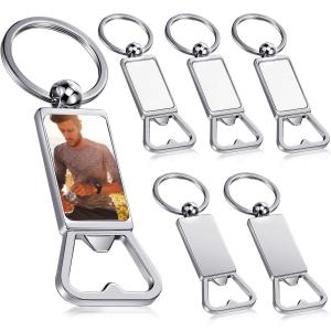 Quality Blank Metal Sublimation Bottle Opener With Keychain For Custom Sublimation Keychain Bottle Opener wholesale