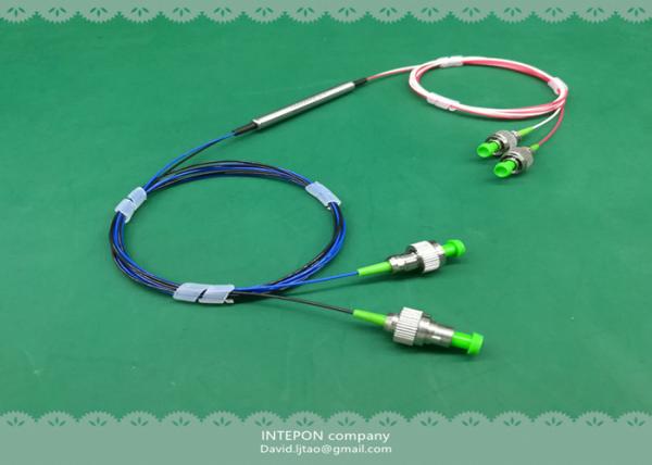 Fiber optic circulator, 1550nm, 4 ports, 1.2dB insertion loss, 5.5x60mm, FC/APC