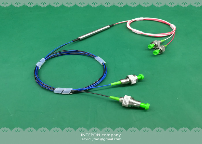 Fiber optic circulator, 1310nm, 2x2 port, 1.2dB insertion loss, 50dB isolation, 5.5x60mm.