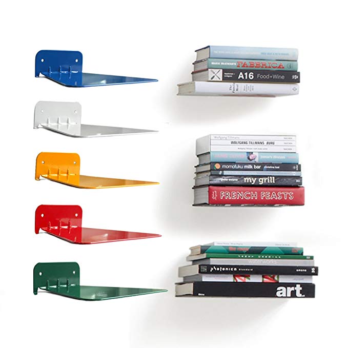 Wall Floating Bookshelves Bookcase Iron U Shape Set for Classroom Bookshelf Decoration