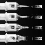 QUELLE EN05S Disposable Tattoo Cartridge Needles Stainless Steel Flat Size 1RL