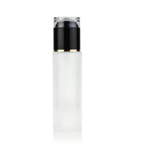 Quality Frosted Empty Container Bottle Packaging Cosmetic Glass Bottle Set For Face Cream wholesale