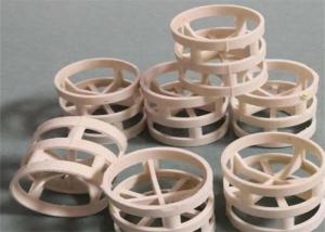Quality Spray Tower Transmission Packaging PTFE Pall Ring 76mm Chemical Resistant wholesale