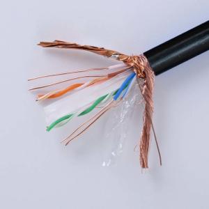 Quality Outdoor Waterproof Cat6 SFTP Shielded Twisted Pair Cable 305mFor Network wholesale
