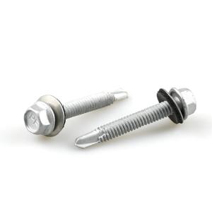Quality Bi Metal Hex Head Epdm Drilling Screw for Custom Scm435 Carbon Steel Stainless Steel wholesale
