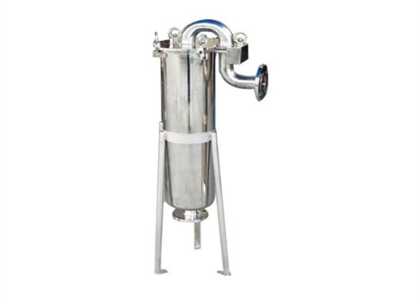 410mm - 810mm Stainless Steel Water Filter Housing Single Bag For Liquid