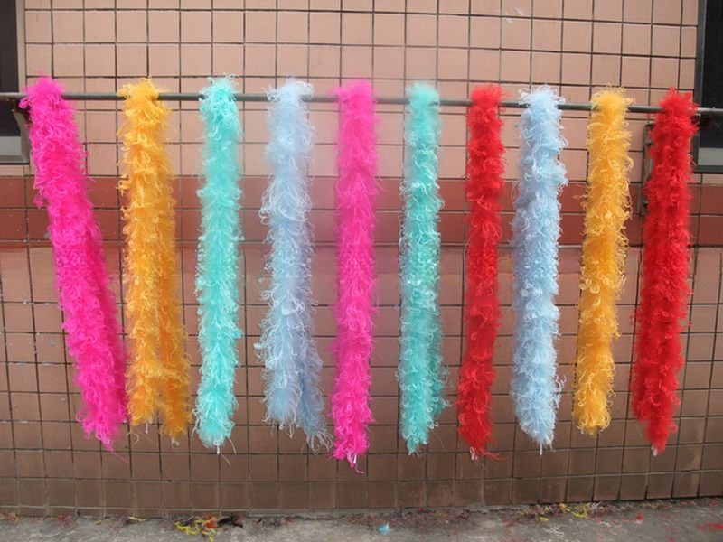 10-15cm Marabou And Curly Ostrich Boa Feather Scarf Via DHL UPS FedEx EMS TNT