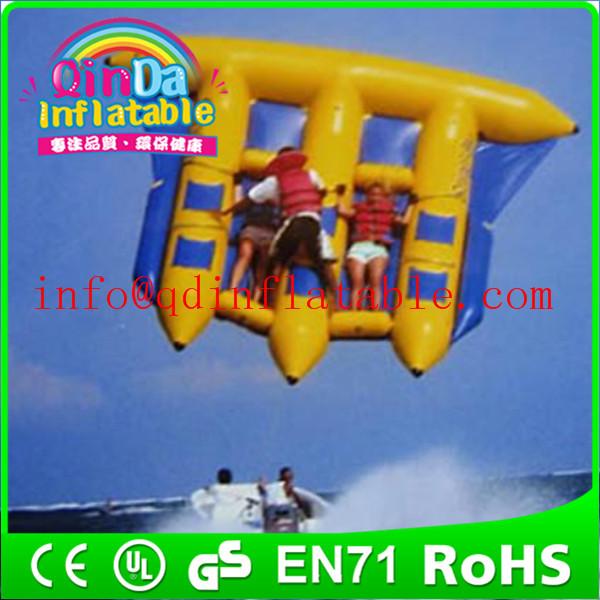 Riding a water flyfish boat air sealed inflatable water fly fish flying fish