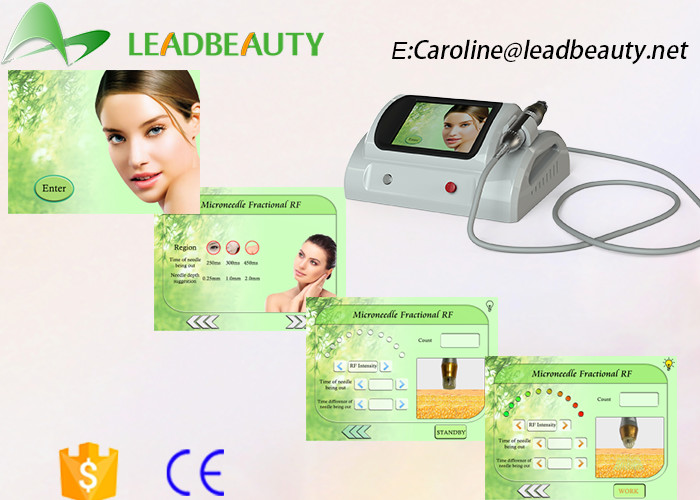 Hot sell automatic output controling 0.3-3mm 25pin/ 49pin/ 81pin fractional rf microneedle machine for wrinkle remover