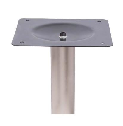 Bistro Table base Stainless Steel Brush finish Height 42'' Thickness 8mm Plate