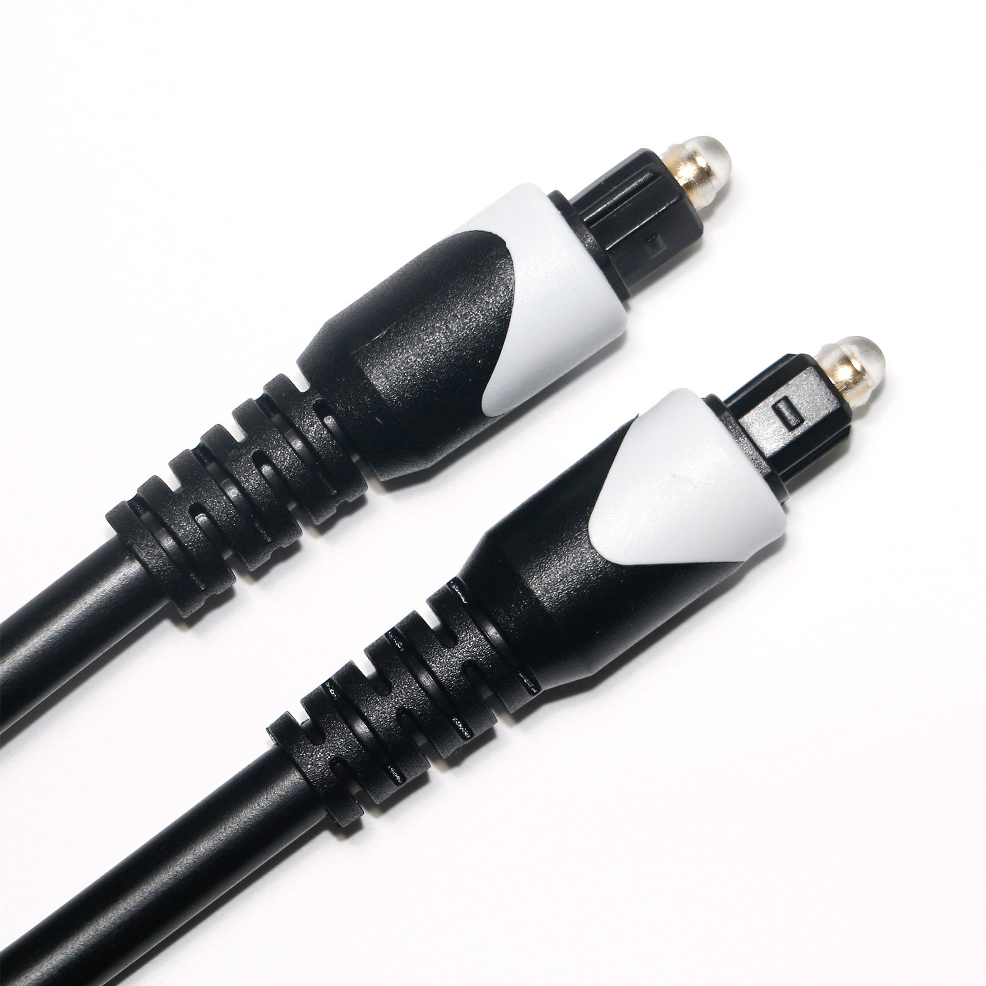 White&Toslink Digital Cable OD4.0 Optic Fiber Cable Plated LSZH PVC Shelter Round Plug For Home Plaer CD Soundbar