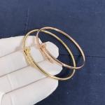 Elegant Car Tier 18k Gold Juste Un Clou Bracelet Small Model Natural Diamonds