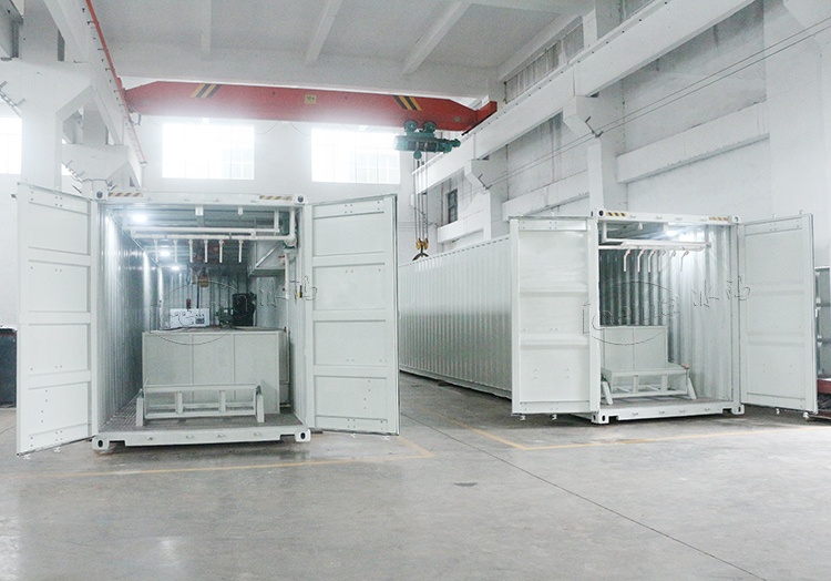 Emerson 3 Ton Directly Cooling ICEMA Containerized Block Ice Plant