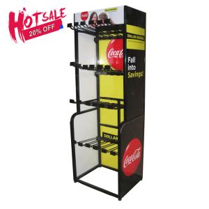 Quality Drink Rack Water Energy Bottle Shelf Beverage Display Stand wholesale