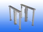 Automatic Waist High Swing Arm Barrier Gate Slim Design High Security