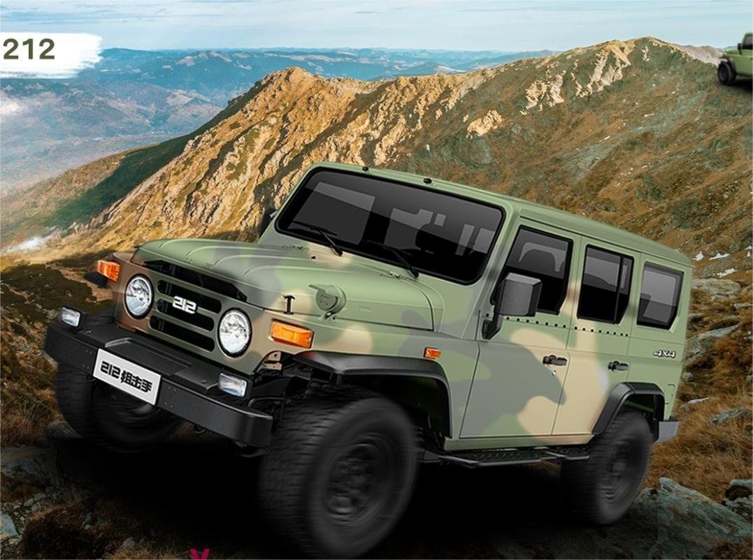 s Top Performance Gasoline Off-road SUV Baw 212 T01 4*4 with 170km/h Top Speed and Touch Screen