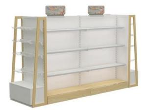Quality Single Sided MDF Grocery Display Shelves Environmental 900*660*1350mm wholesale