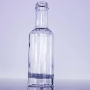 Quality 200ml Nordic Liquor Bottle With Shoulder Embossed Logo GPI 28x400 Screw Closures wholesale