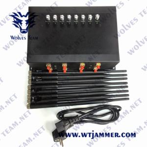Quality 240VAC GSM WiFi Lojack Mobile Phone Jammer 35W UHF VHF Jammer wholesale