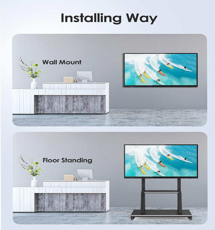 55 Inch All In One Interactive Flat Panel 65 75 Inch Education Interactive Display