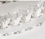 Light Luxury Crystal Ceiling Fan Light Nordic Silent Concealed Ceiling Fan With