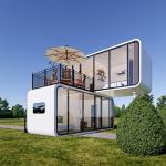 Luxury Hot Sell Flat Container Modular Mobile House Apple Cabin Pod House