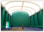0.9mm Pvc Tarpaulin Green Inflatable Air Tent For Family Outdoor Events
