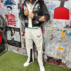 Quality Autumn Streetwear Mens Hoodies Embroidery Patch Zip Up Hoodie Jacket wholesale