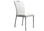 Leather Stainless Steel 44*45*93CM Modern Metal Dining Chairs
