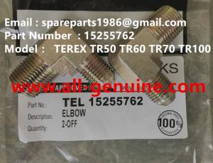 Quality TEREX 15255762 ELBOW SKF FAG KOYO CUMMINS QUARRY NHL RIGID DUMP TRUCK TR35 TR50 TR60 TR100 3303 3305B 3307 3311 wholesale