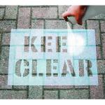 PVC Custom Letter Stencil Message for Public Place Black