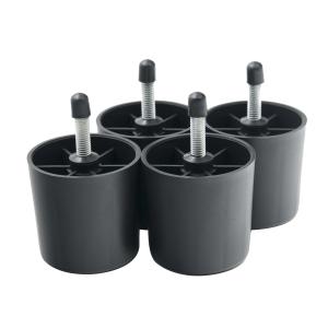 Quality Sturdy Screw Round 87g 58mm Plastic Sofa Couch Feet wholesale
