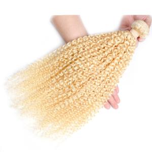 Quality Full Head Ombre Hair Extensions Real Hair 3 Bundes , Ombre Curly Human Hair Weave wholesale