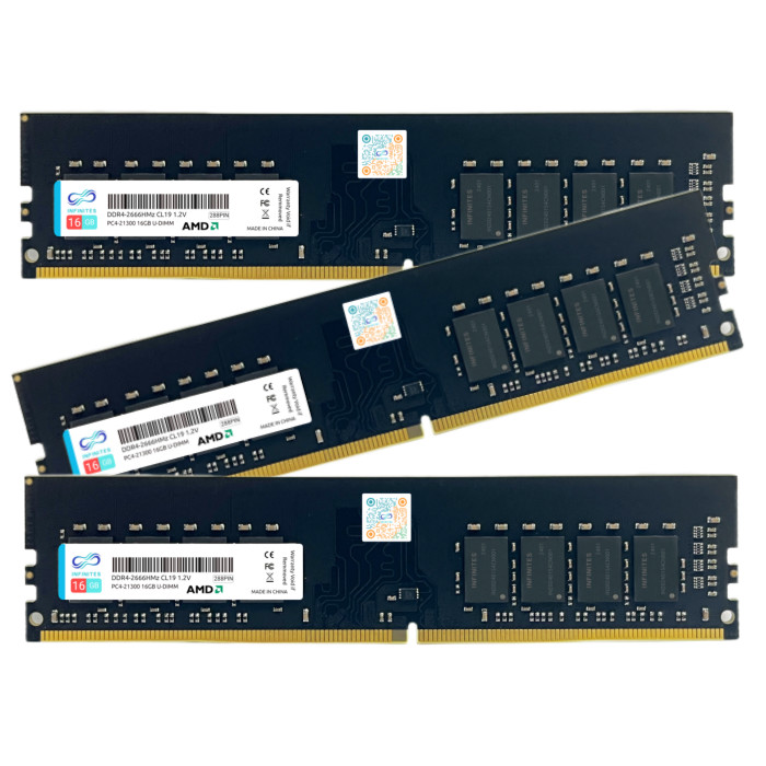 INFINITES AMD Memory DDR4 Memory Module UDIMM DDR4 16GB 2666MHz 1.2V 288pin Memory card