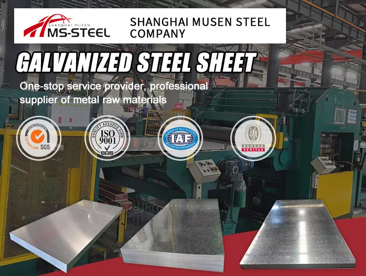 Hot Dipped Galvanized Steel Plate Material Hot Cold Rolled 1-12m