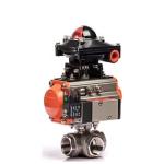 Stainless Steel Ce Certified Stainless Steel 3 Way Electric Actuated Ball Valve
