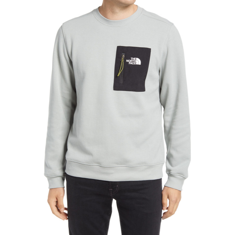 Embroidery Cotton Plain Crew Neck Sweatshirt Mens Pullover