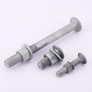 China Custom Round Head Bolts Electro Galvanized Guardrail Bolts on sale