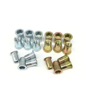 Quality Steel/SUS304 Carbon Steel White/Yellow Zinc Plated Galvanized Flat Head Blind Rivet Nuts wholesale