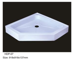 Quality Acrylic shower tray, shower basin,acrylic shower base HDP-07 wholesale