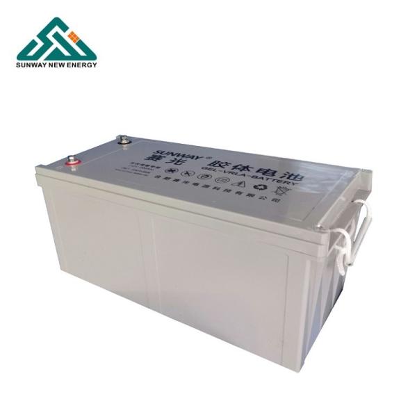 Chargeable 12V 200ah/250ah Solar Lead Acid Gel Batteries Selected Material for