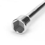 Chrome Car Wheel Wrench Four Way Lug Wrench Dia 17 - 19-21 - 23mm Heads