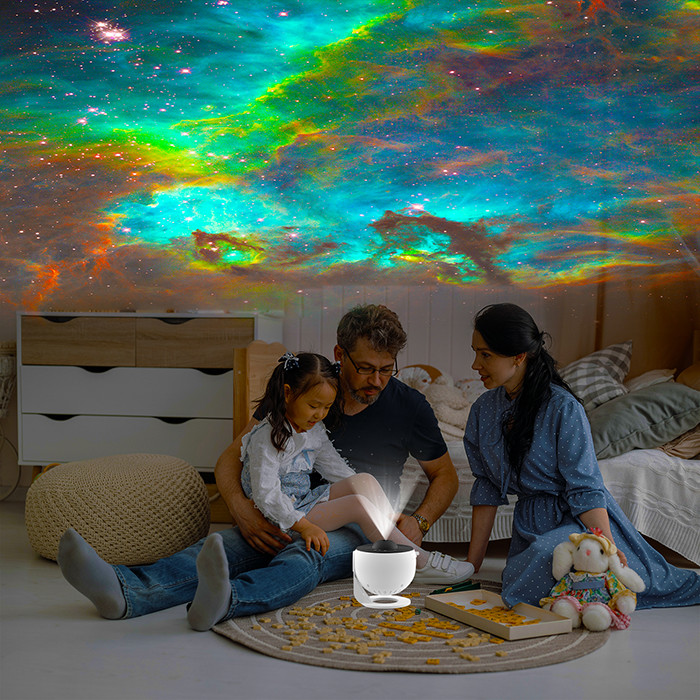 Adjustable Planetarium Projector For Adults , Rotating Nebula Lights Projector