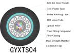 12 Core GYXTS04 Anti Rodent Fiber Optic Cable Steel PE Outer Jacket
