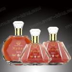 Luxury Crystal Brandy Glass Bottle 700Ml With Glass Cap