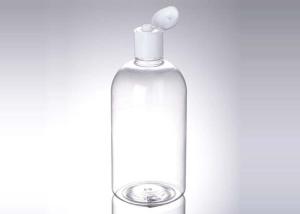 Quality 250ml 8.7oz Refillable Clear PET Plastic Lotion Toner Bottle With Flip Top Screw Cap wholesale