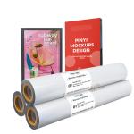 Anti-skid Frontlit White Backside Large Format Printing Backlit PET Film Roll
