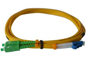 Quality Duplex SC/APC Fiber Optic Patch Cables SM For Telecom Networks RoHS Compliant wholesale