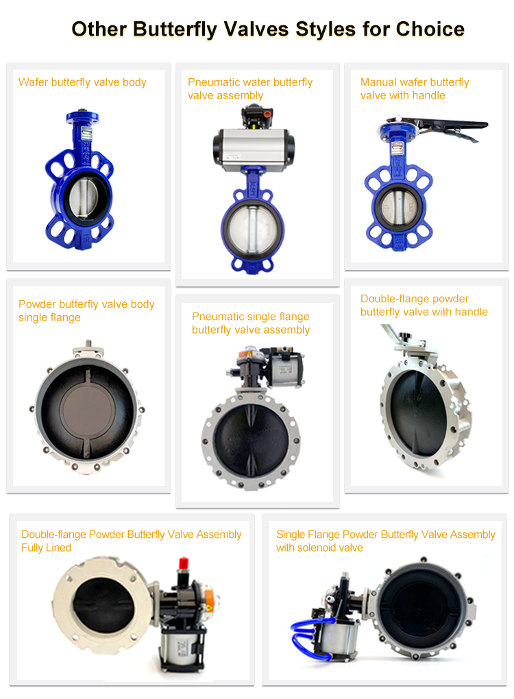 Mandiwi VFS Manual Type Butterfly Valve DN300 Ideal for Powdery and Granular Material