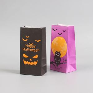 Quality Custom Color Accepted Goodie Halloween Kraft Paper Candy Bags For Kids Luxury Packaging wholesale